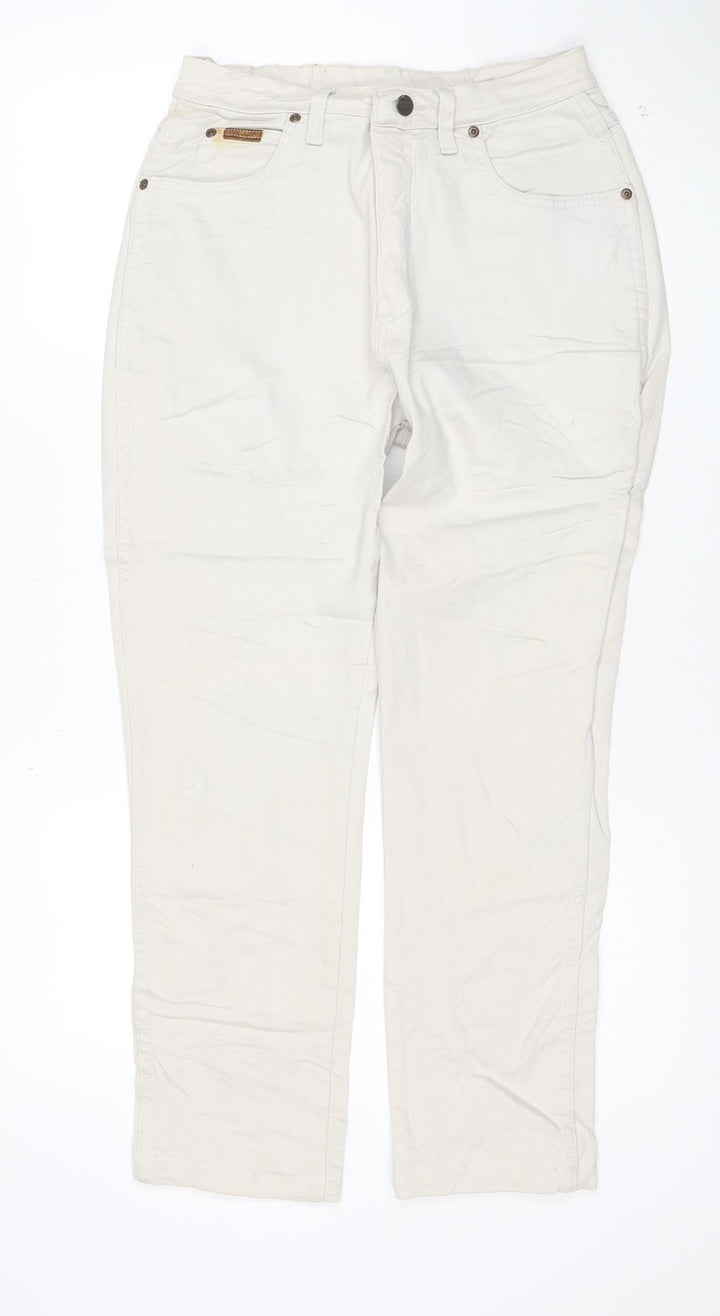 Wrangler Men's Beige Straight Fit Jeans 32W 30L Denim Stretch