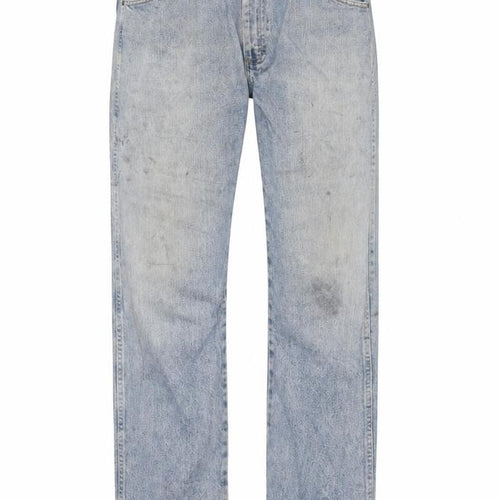 Wrangler Men's Blue 36x30 Regular Fit Straight Leg Denim Jeans