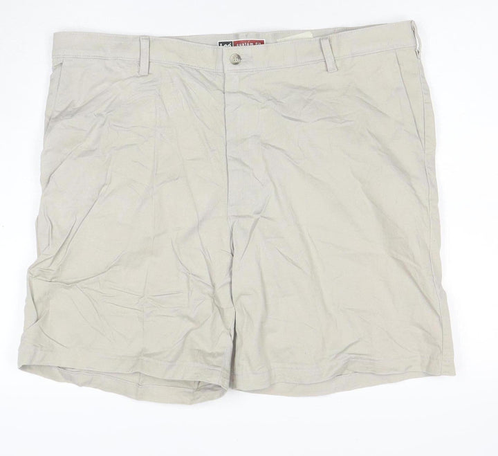 Lee Men's Beige Chino Shorts Size 42 Custom Fit Cotton