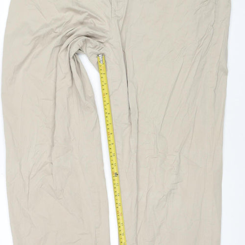 Tommy Hilfiger Men's Beige Chino Trousers 40W 32L Classic Fit Cotton