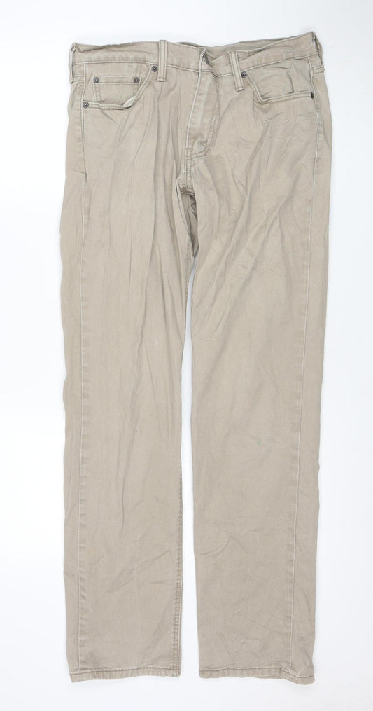 Levi Strauss & Co Men's Beige 541 Chino Trousers 30W 34L Regular Fit