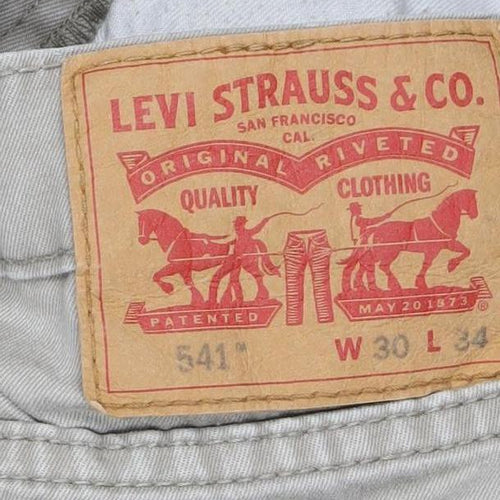 Levi Strauss & Co Men's Beige 541 Chino Trousers 30W 34L Regular Fit