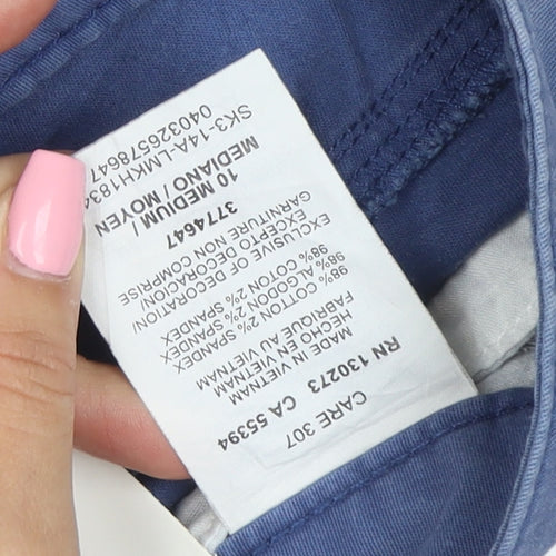 Lee Men's Blue Classic Fit Chino Shorts Size M Cotton Stretch