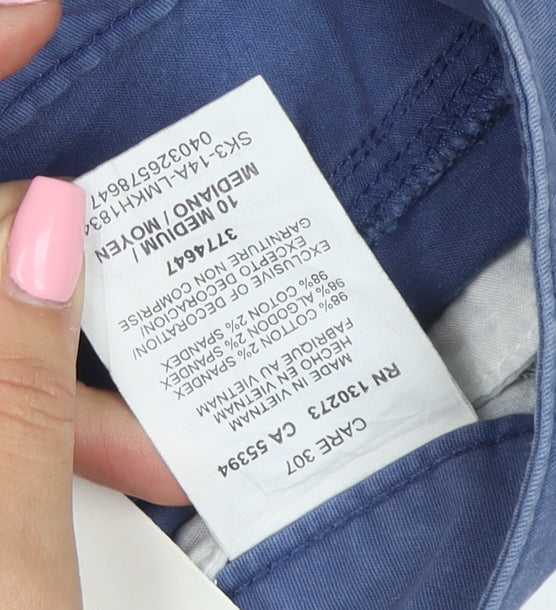Lee Men's Blue Classic Fit Chino Shorts Size M Cotton Stretch