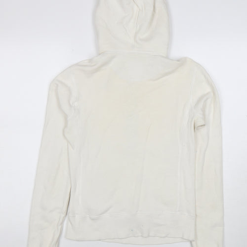 Nike Sportswear Women's White Cotton Full Zip Hoodie Size S