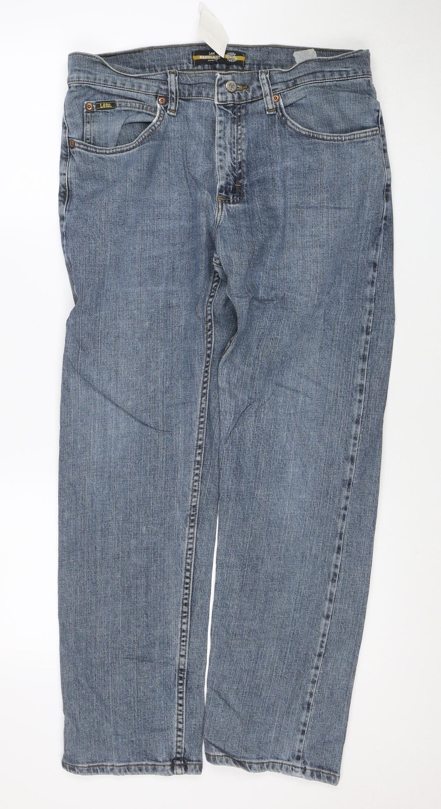 Lee Men's Blue Straight Leg Regular Fit Jeans 32x30