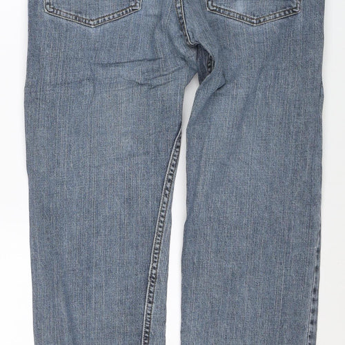 Lee Men's Blue Straight Leg Regular Fit Jeans 32x30