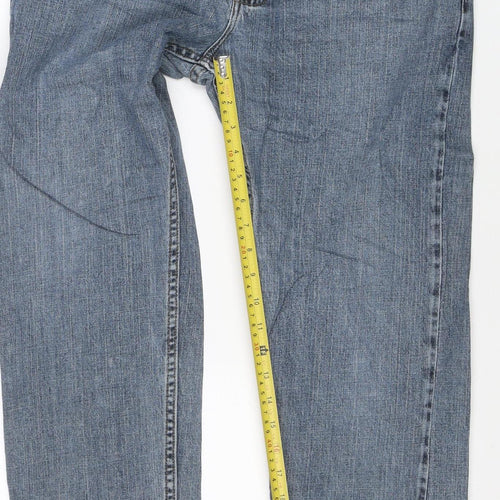 Lee Men's Blue Straight Leg Regular Fit Jeans 32x30