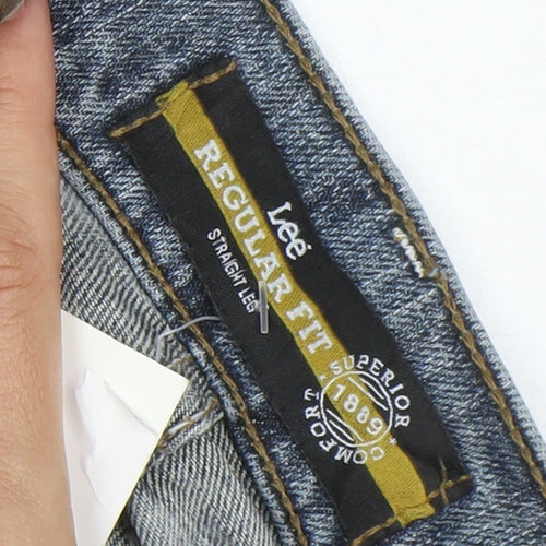 Lee Men's Blue Straight Leg Regular Fit Jeans 32x30