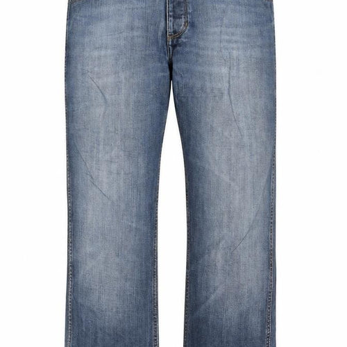 Wrangler Men’s Blue Regular Fit Straight Leg Ace Jeans W36 L32