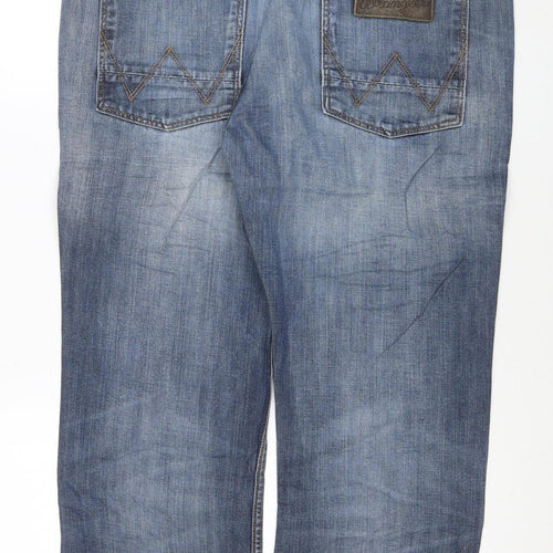 Wrangler Men’s Blue Regular Fit Straight Leg Ace Jeans W36 L32