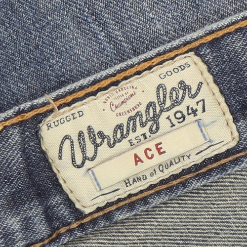 Wrangler Men’s Blue Regular Fit Straight Leg Ace Jeans W36 L32