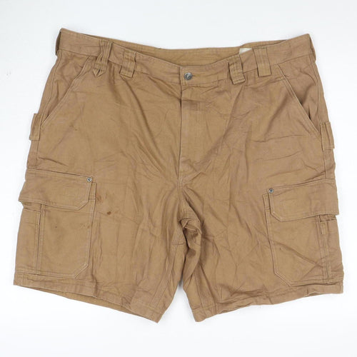 Duluth Trading Co Men's Beige Cargo Work Shorts Size 44 Cotton