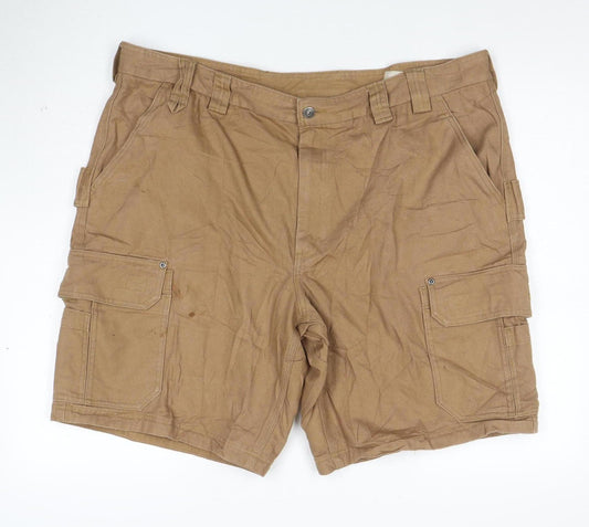 Duluth Trading Co Men's Beige Cargo Work Shorts Size 44 Cotton