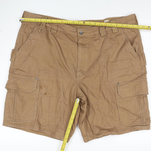 Duluth Trading Co Men's Beige Cargo Work Shorts Size 44 Cotton