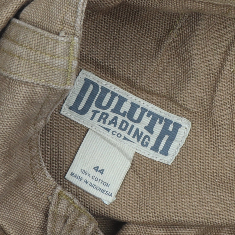 Duluth Trading Co Men's Beige Cargo Work Shorts Size 44 Cotton