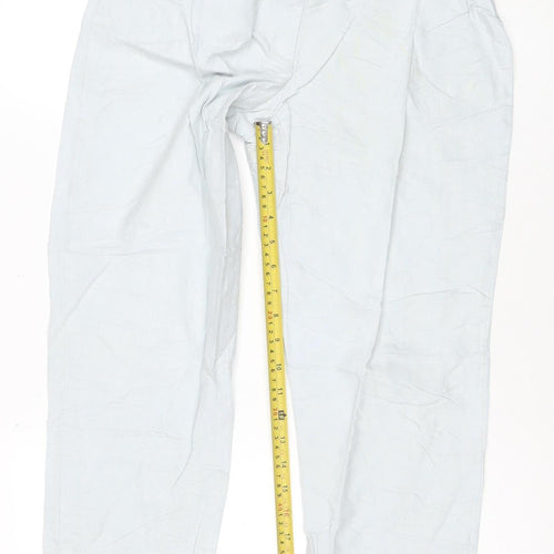 Tommy Hilfiger Womens White Chino Trousers Size 4 Cotton Preppy