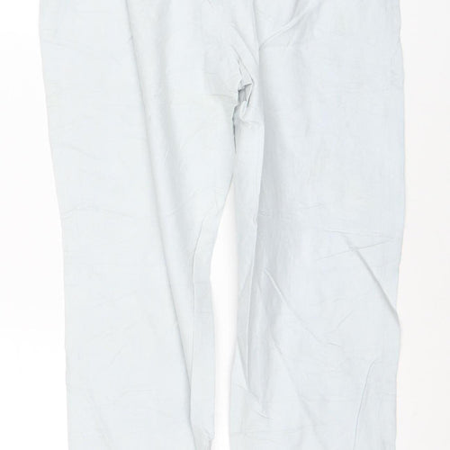 Tommy Hilfiger Womens White Chino Trousers Size 4 Cotton Preppy