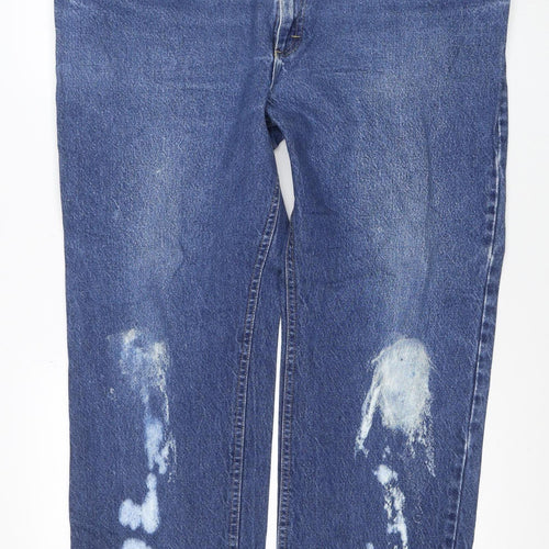 Lee Mens Blue 32x30 Straight Leg Denim Jeans Retro Vintage