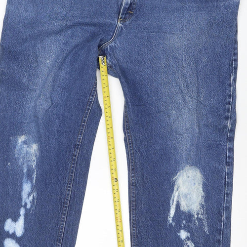 Lee Mens Blue 32x30 Straight Leg Denim Jeans Retro Vintage