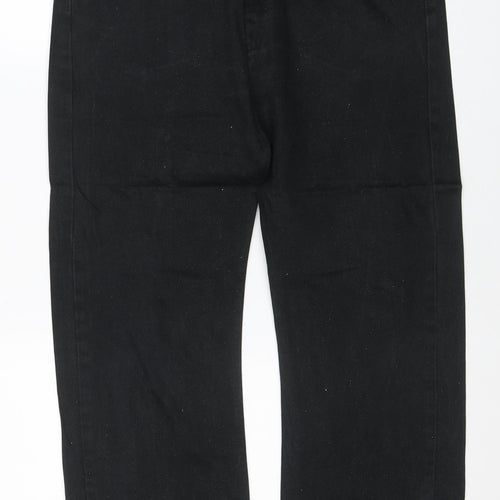 Levi Strauss Signature Men Black 34x30 Straight Jeans Classic Fit