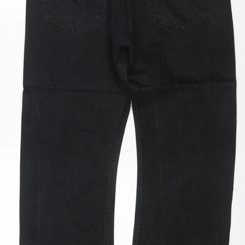Levi Strauss Signature Men Black 34x30 Straight Jeans Classic Fit