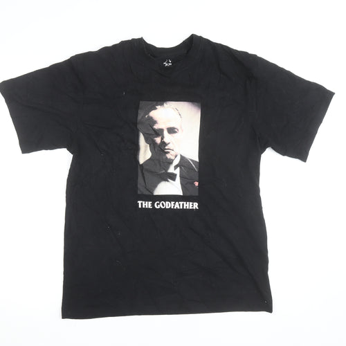 Pull & Bear Men’s Black The Godfather Graphic T-Shirt XS