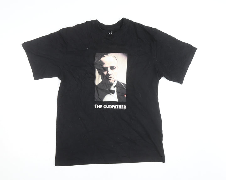 Pull & Bear Men’s Black The Godfather Graphic T-Shirt XS