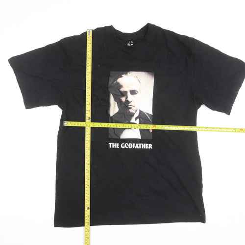 Pull & Bear Men’s Black The Godfather Graphic T-Shirt XS