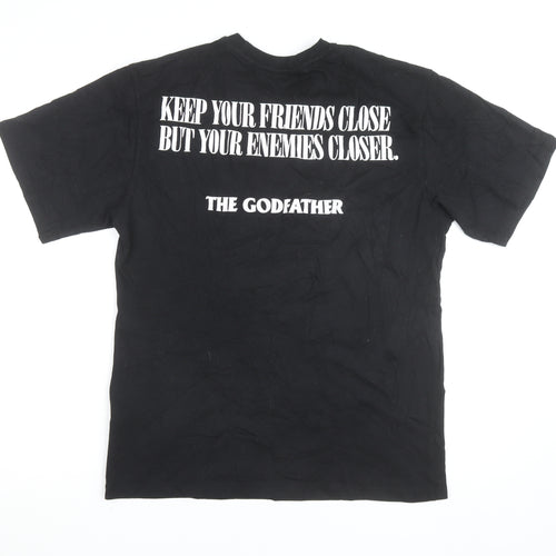Pull & Bear Men’s Black The Godfather Graphic T-Shirt XS