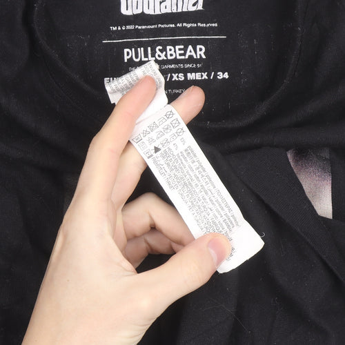 Pull & Bear Men’s Black The Godfather Graphic T-Shirt XS