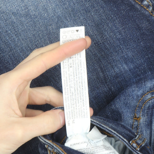 Zara Women's Blue Skinny Jeans Size 10 Slim Fit Mid Rise Denim