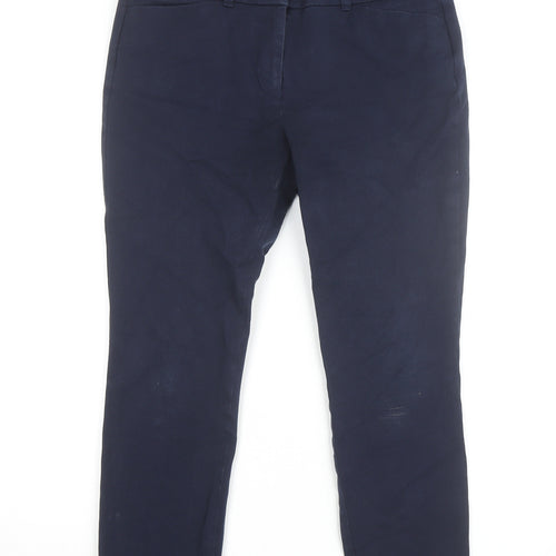 LOFT Outlet Women's Navy Blue Petite Skinny Ankle Trousers Size 6