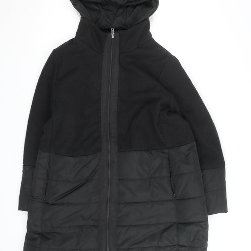 J’aime La Vie Women’s Black Long Hooded Puffer Coat Size 18