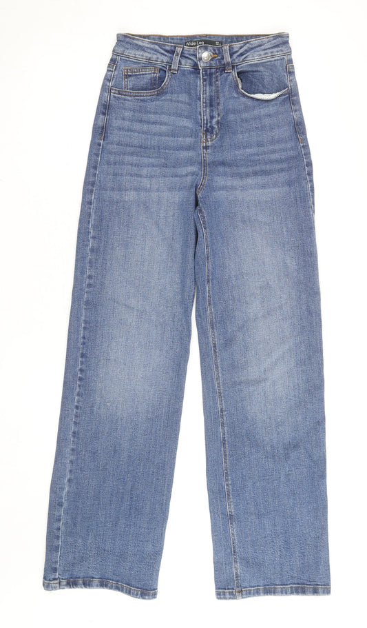 & Other Stories Women's Blue Size 8 High Rise Wide Leg Jeans