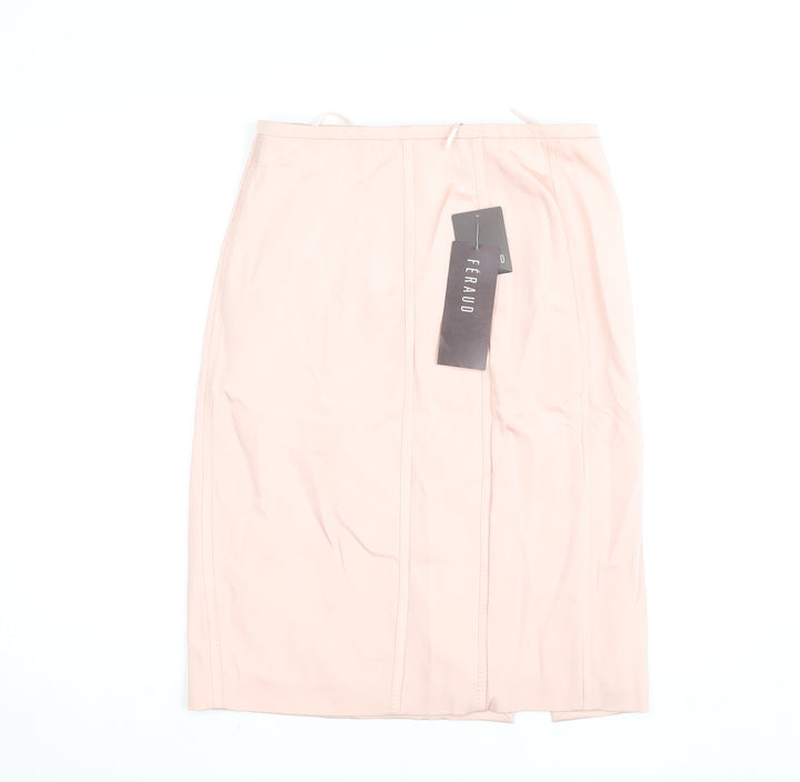 Féraud Women Pink Knee Length Pencil Skirt Size 12 Formal Wear