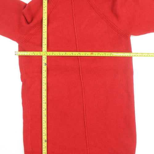 River Island Womens Red High Neck Knit Jumper Size M