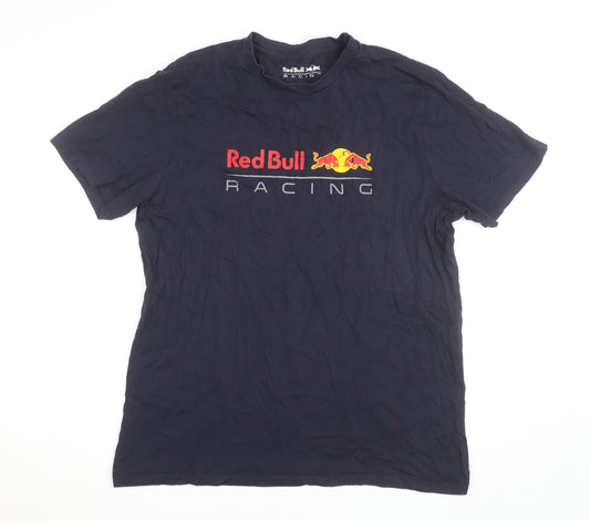 Red Bull Racing Men's Blue XL Graphic Print T-Shirt