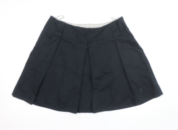 River Island Womens Black Pleated Short Skirt Size 10
