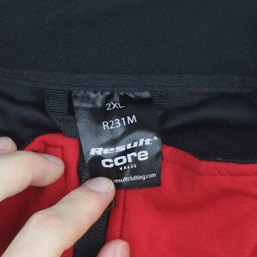 Result Core Men’s Red 2XL Softshell Full Zip Active Jacket