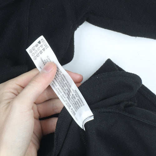 Zara Women Black Belted Wool Blend Jacket Size S