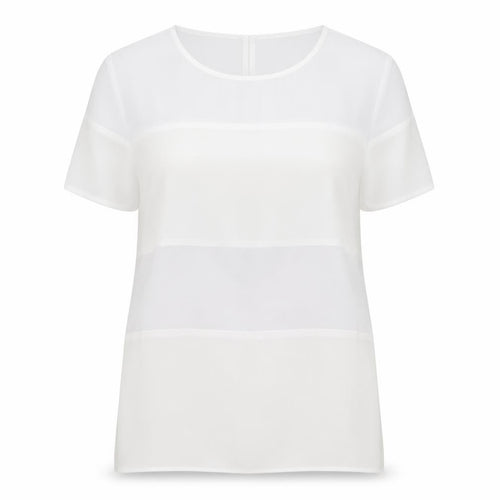 Miss Selfridge Women’s White Chiffon Short Sleeve Blouse Size 14
