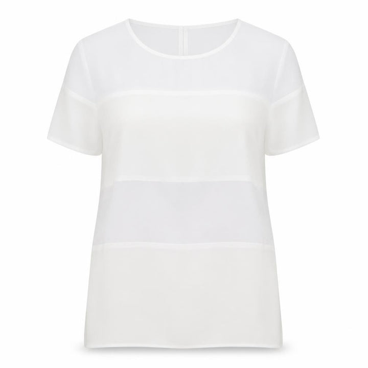 Miss Selfridge Women’s White Chiffon Short Sleeve Blouse Size 14