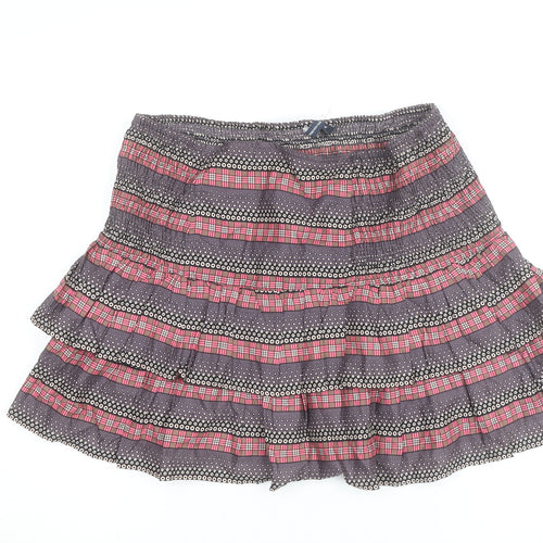French Connection Women's Multicoloured Cotton Peasant Skirt Size 14