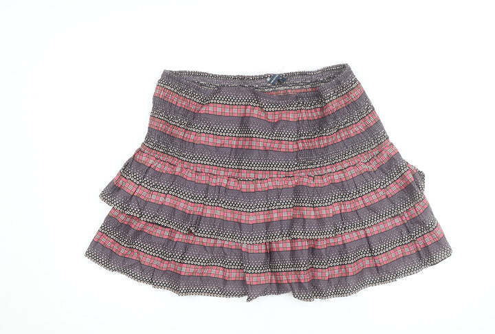 French Connection Women's Multicoloured Cotton Peasant Skirt Size 14