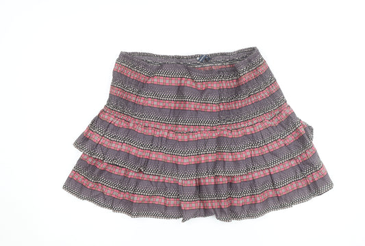 French Connection Women's Multicoloured Cotton Peasant Skirt Size 14