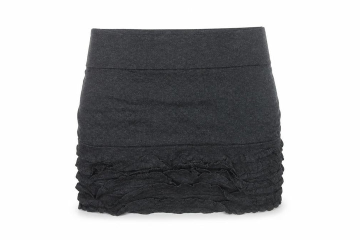Ted Baker Women’s Grey Mini Stretch Ruffle Skirt Size 12