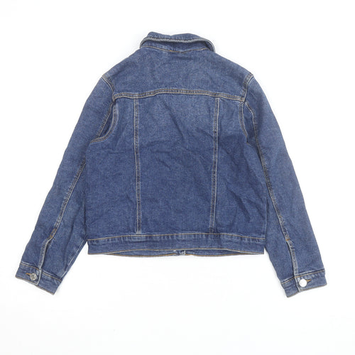 Denim Co Girls Blue Denim Jacket 9-10 Years Button Up Classic Style