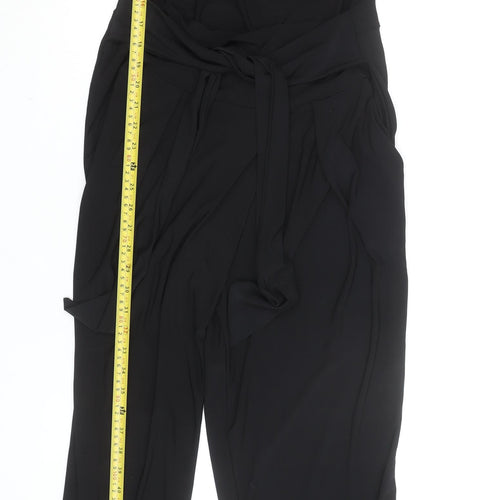 Quiz London Women's Black Belted Jersey Jumpsuit Size 12