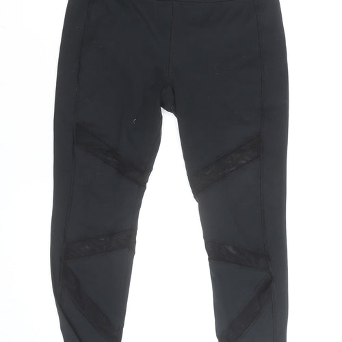 Everlast Women's Black Size 12 Ankle Leggings Stretch Activewear